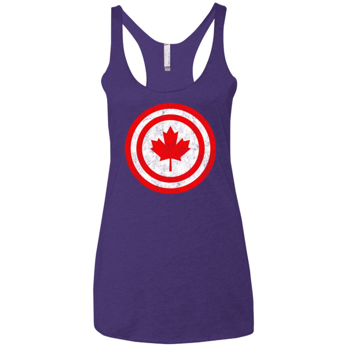 T-Shirts Purple / X-Small Captain Canada Women's Triblend Racerback Tank