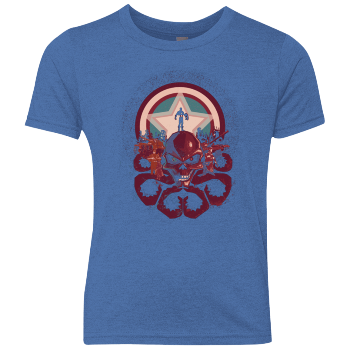 T-Shirts Vintage Royal / YXS Captain Nightmare Youth Triblend T-Shirt