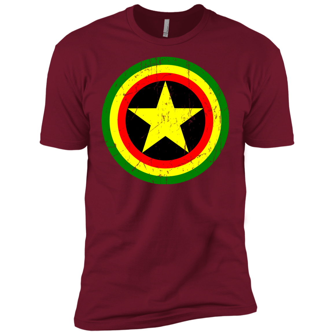 T-Shirts Cardinal / X-Small Captain Rasta Men's Premium T-Shirt