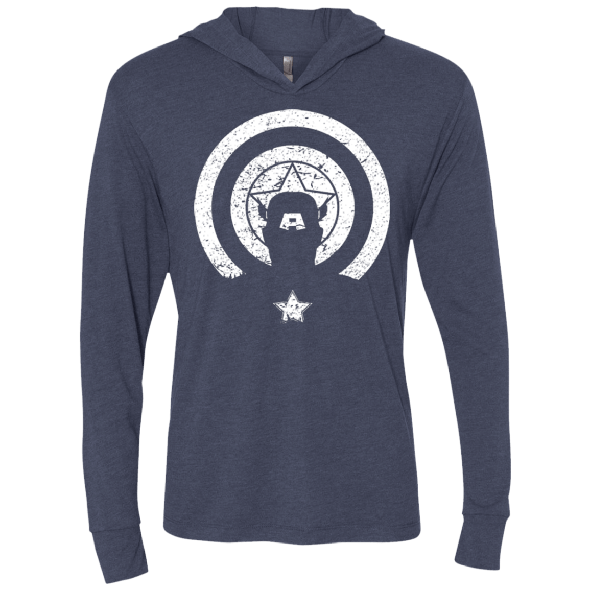 T-Shirts Vintage Navy / X-Small Captain Shadow Triblend Long Sleeve Hoodie Tee