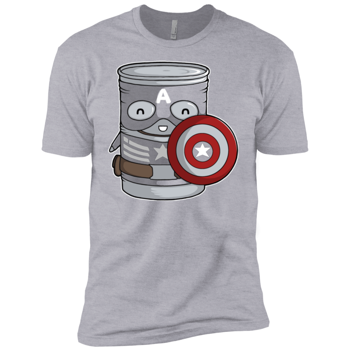 T-Shirts Heather Grey / YXS CapTin America Boys Premium T-Shirt