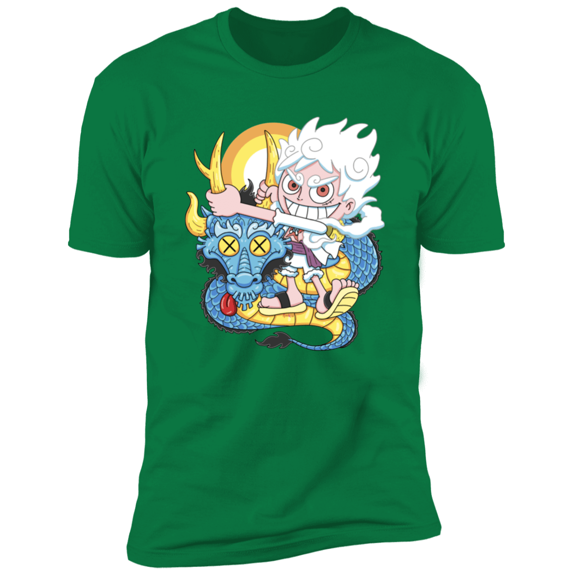 T-Shirts Kelly Green / S Cartoon Pirate Men's Premium T-Shirt