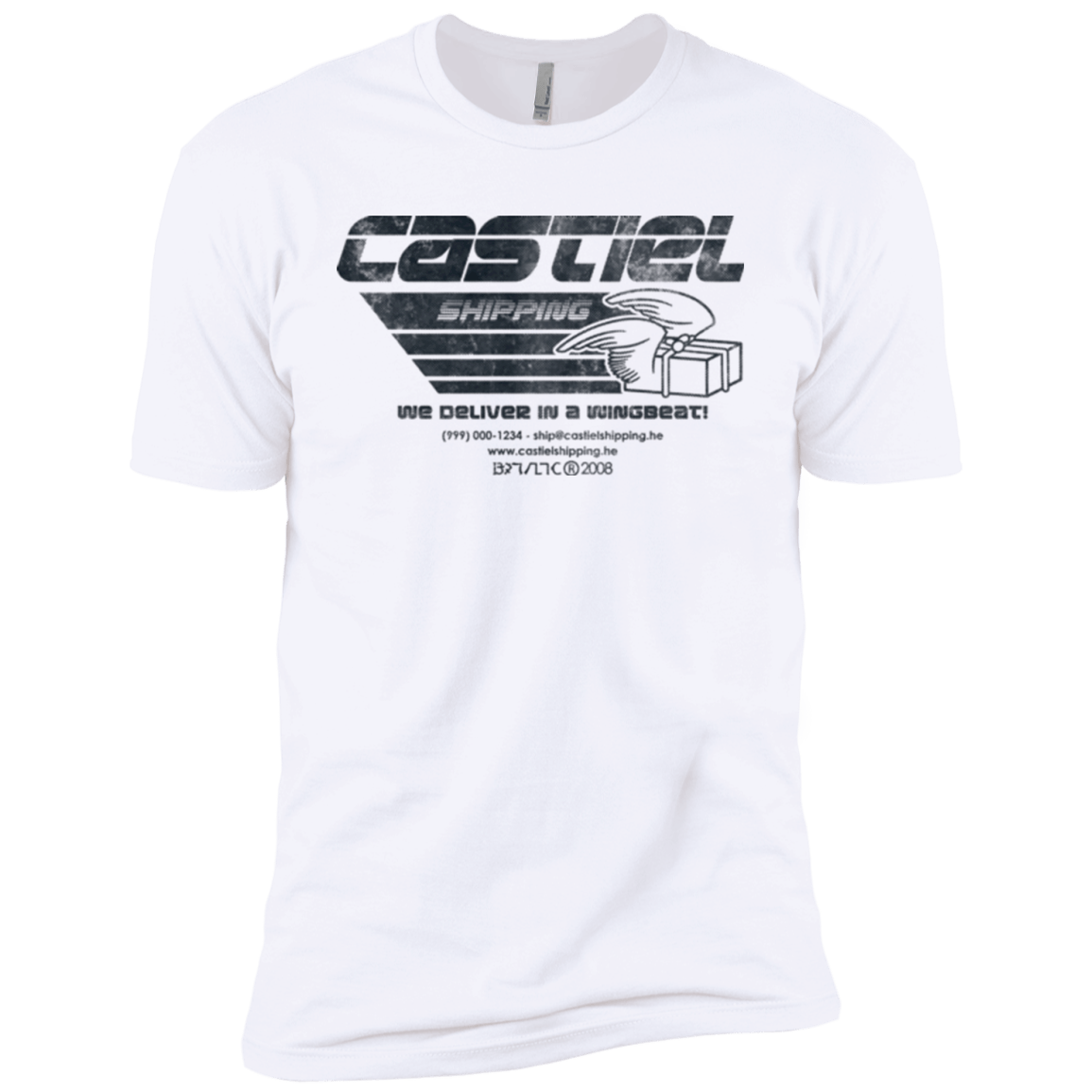 T-Shirts White / YXS Castiel Shipping Boys Premium T-Shirt
