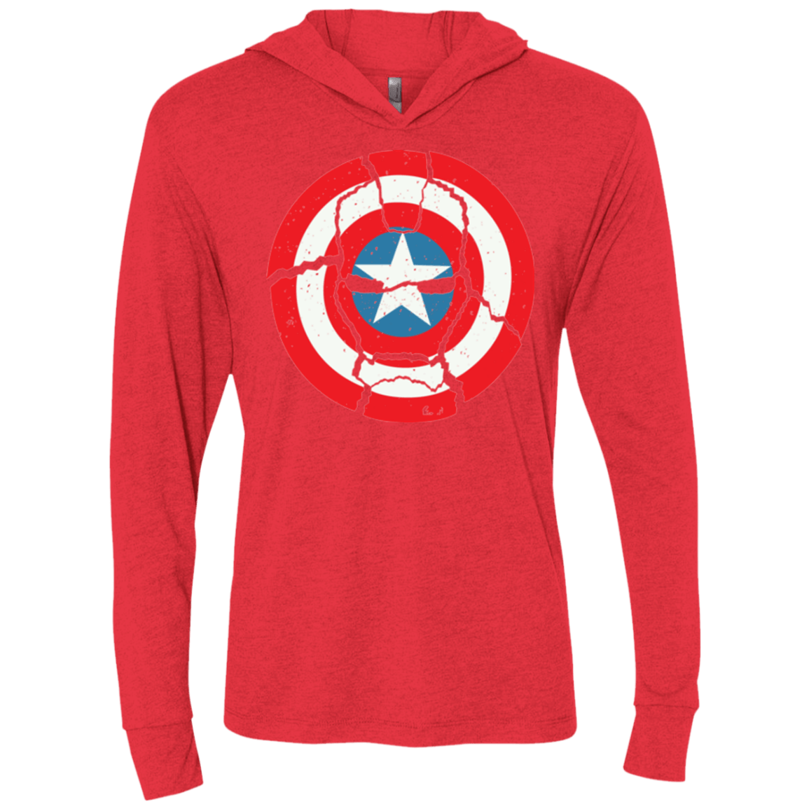 T-Shirts Vintage Red / X-Small Casualties of War Triblend Long Sleeve Hoodie Tee