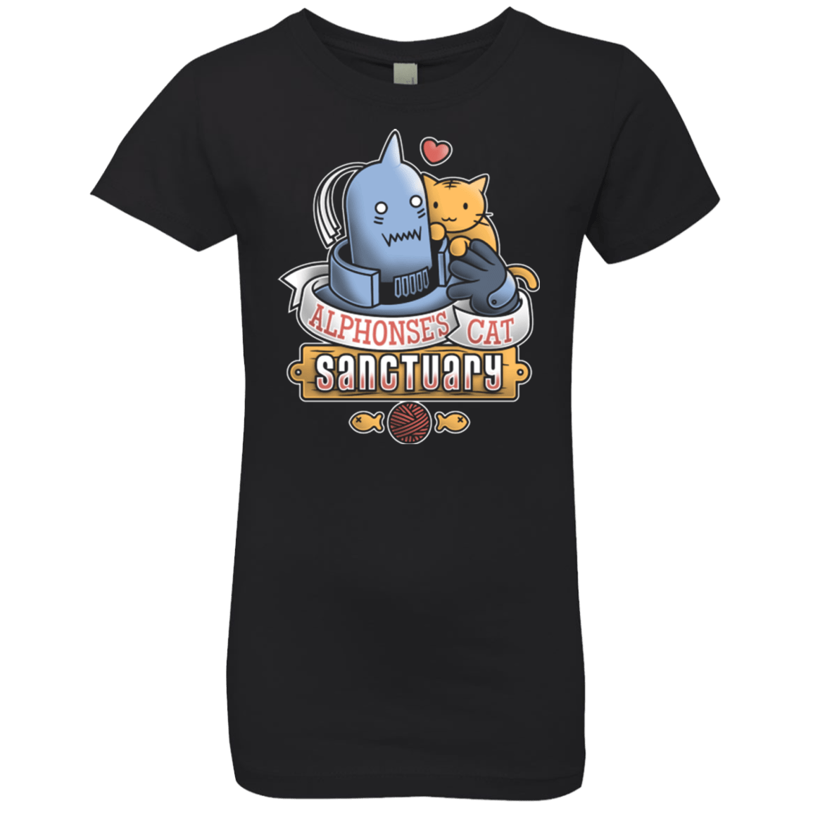 T-Shirts Black / YXS CAT SANCTUARY Girls Premium T-Shirt