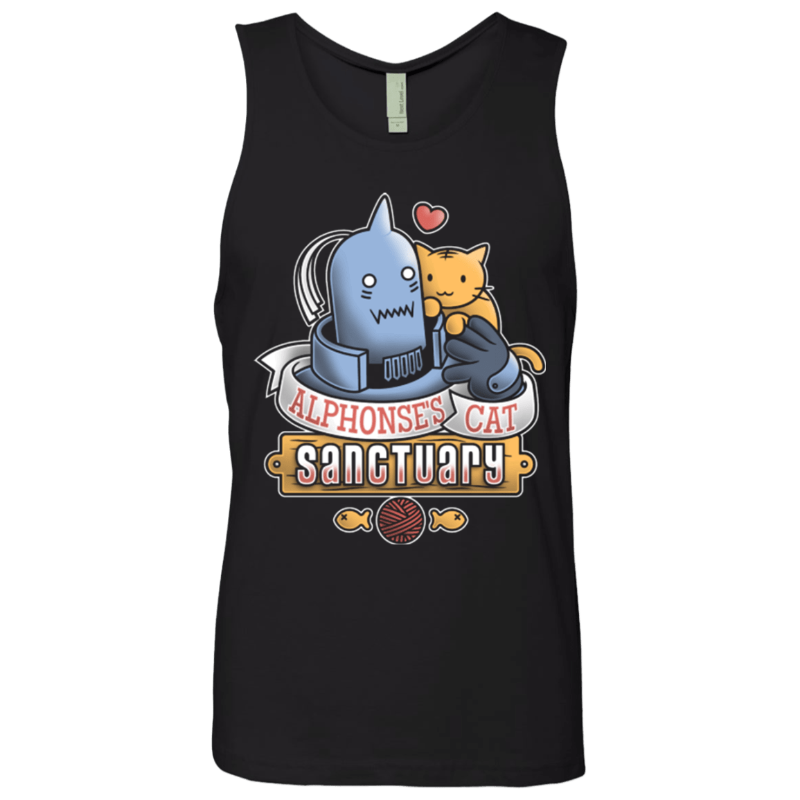 T-Shirts Black / Small CAT SANCTUARY Men's Premium Tank Top