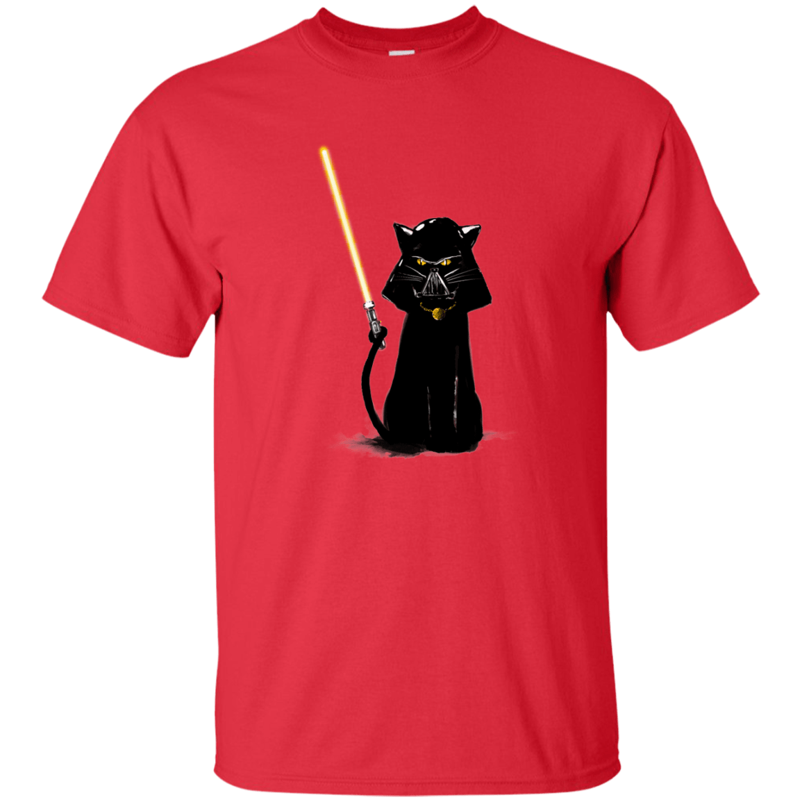 T-Shirts Red / S Cat Vader T-Shirt