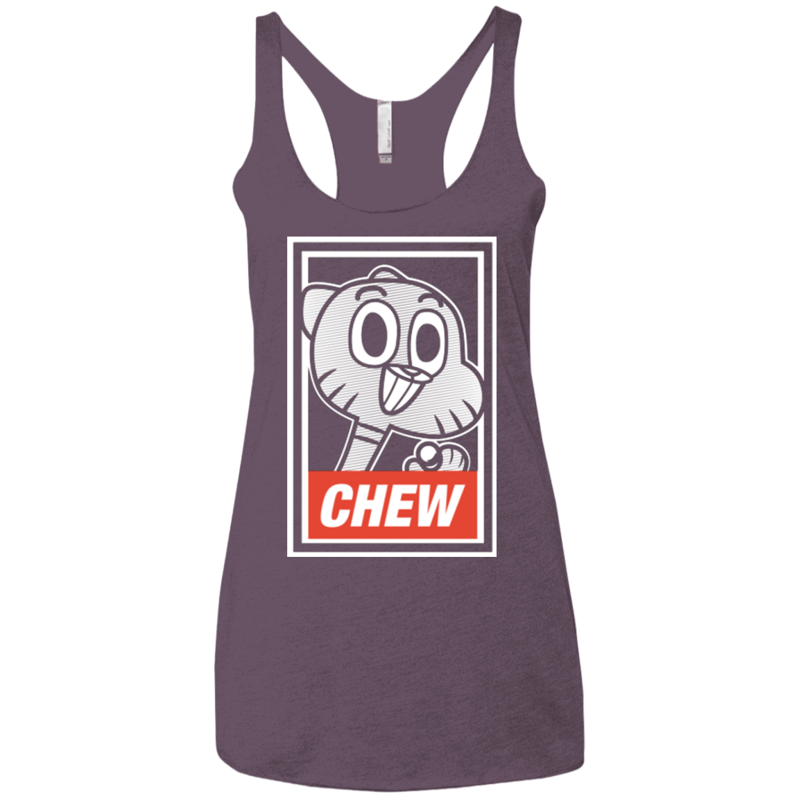 T-Shirts Vintage Purple / X-Small CHEW Women's Triblend Racerback Tank