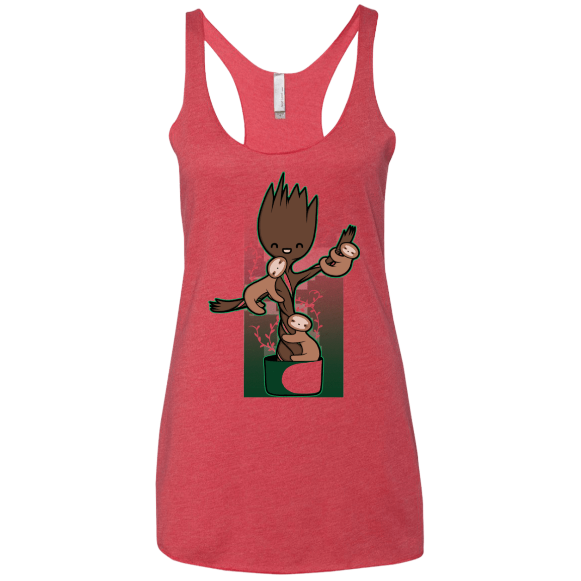 T-Shirts Vintage Red / X-Small Chilling Out Women's Triblend Racerback Tank