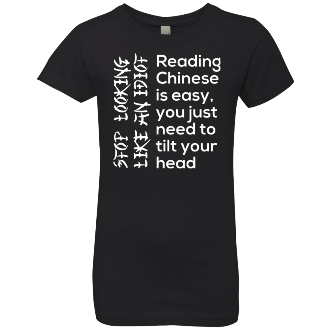 T-Shirts Black / YXS Chinese Girls Premium T-Shirt