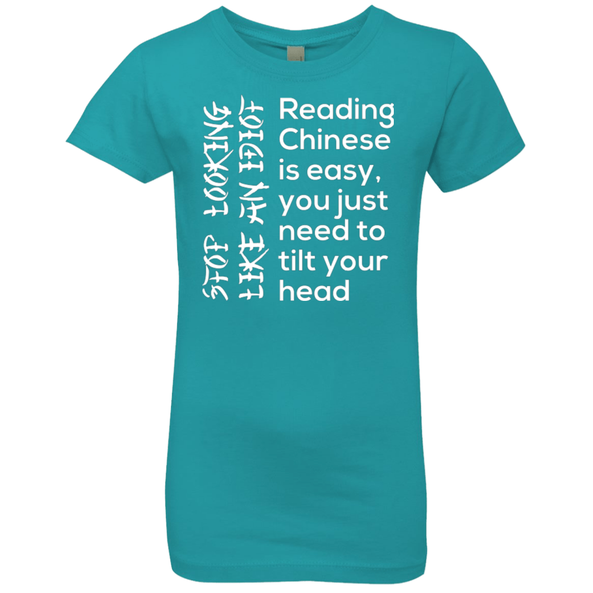 T-Shirts Tahiti Blue / YXS Chinese Girls Premium T-Shirt