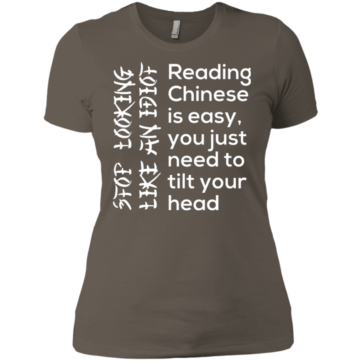 T-Shirts Warm Grey / X-Small Chinese Women's Premium T-Shirt