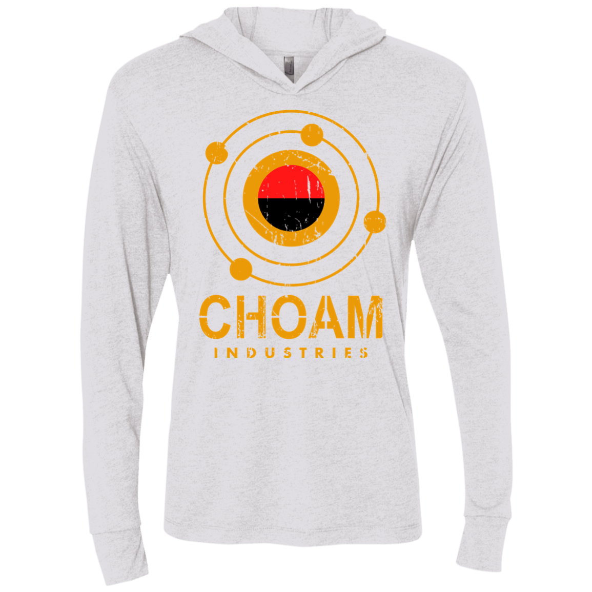 T-Shirts Heather White / X-Small Choam Triblend Long Sleeve Hoodie Tee
