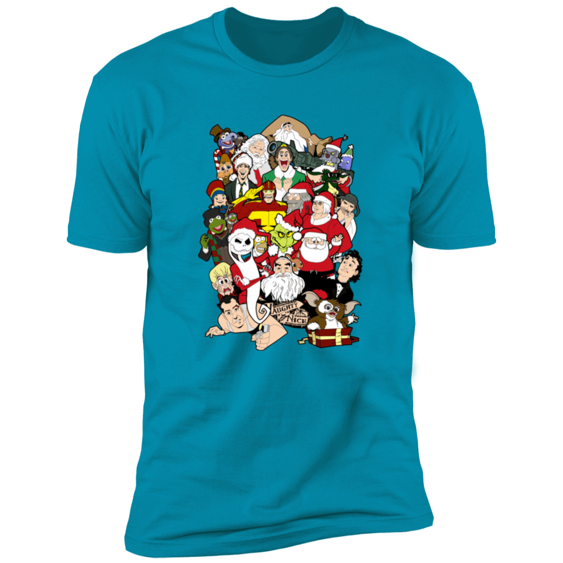 T-Shirts Turquoise / S Christmas Chaos Men's Premium T-Shirt
