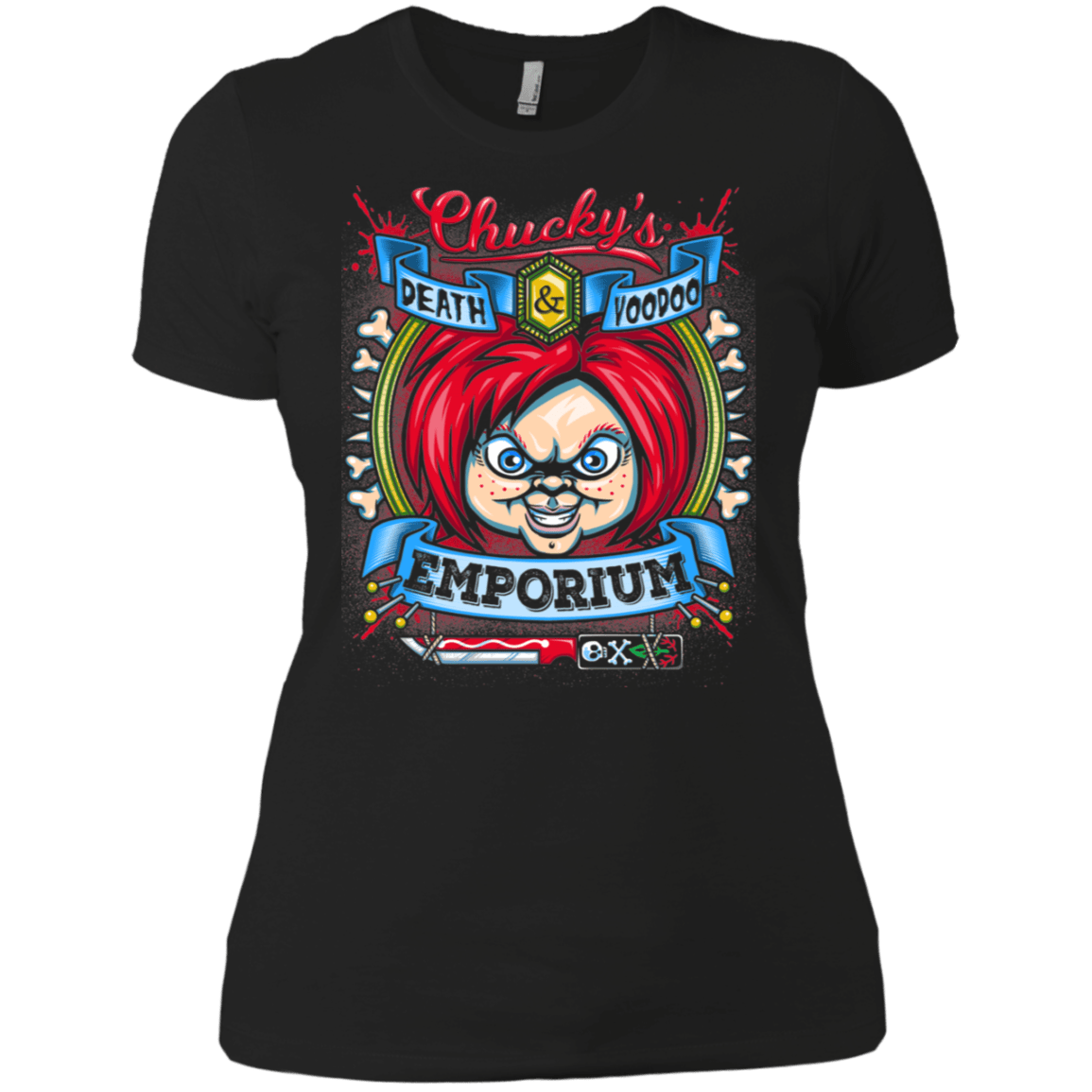 T-Shirts Black / X-Small Chucky Crest Women's Premium T-Shirt