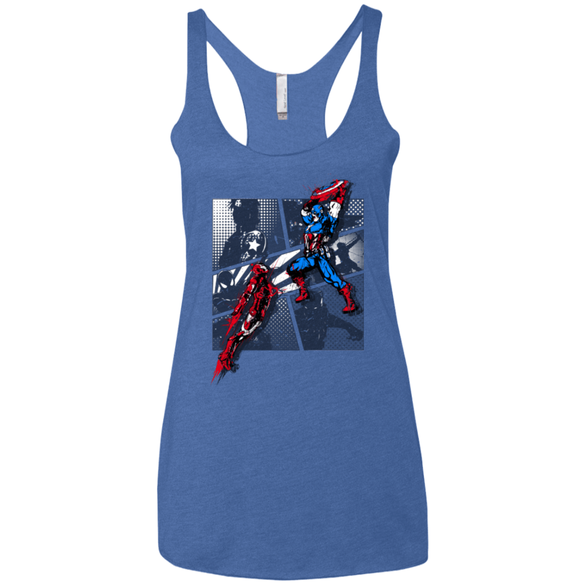 T-Shirts Vintage Royal / X-Small CIVIL WAR Women's Triblend Racerback Tank