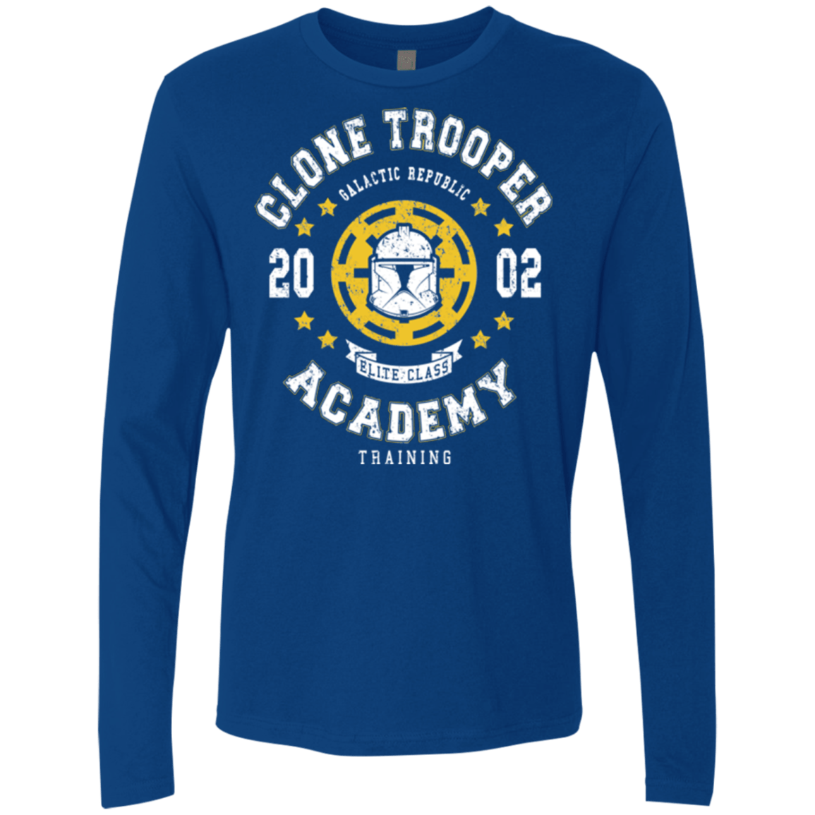 T-Shirts Royal / Small Clone Trooper Academy 02 Men's Premium Long Sleeve