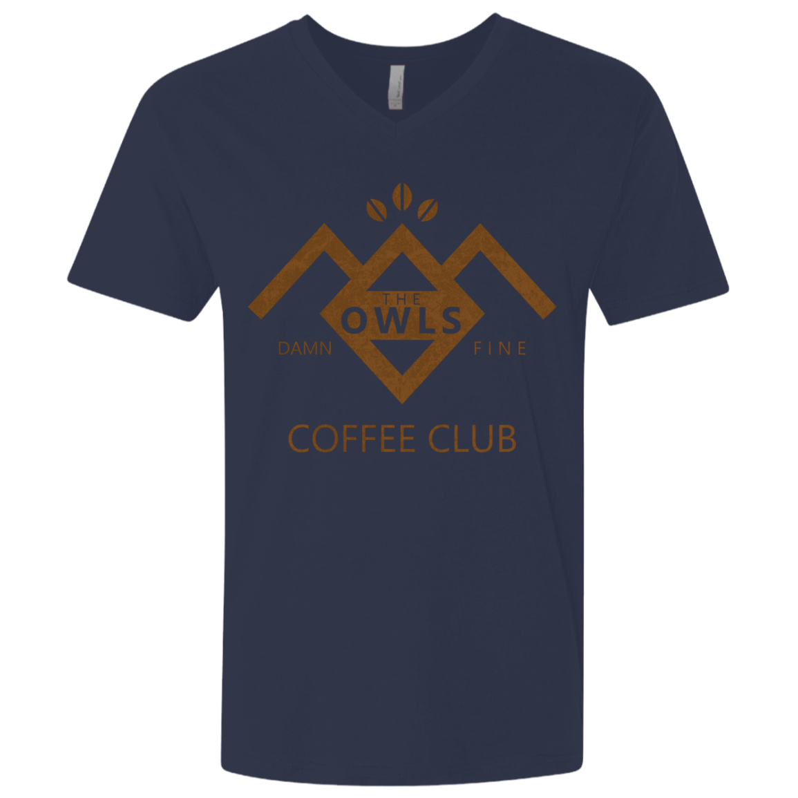 T-Shirts Midnight Navy / X-Small Coffee Club Men's Premium V-Neck