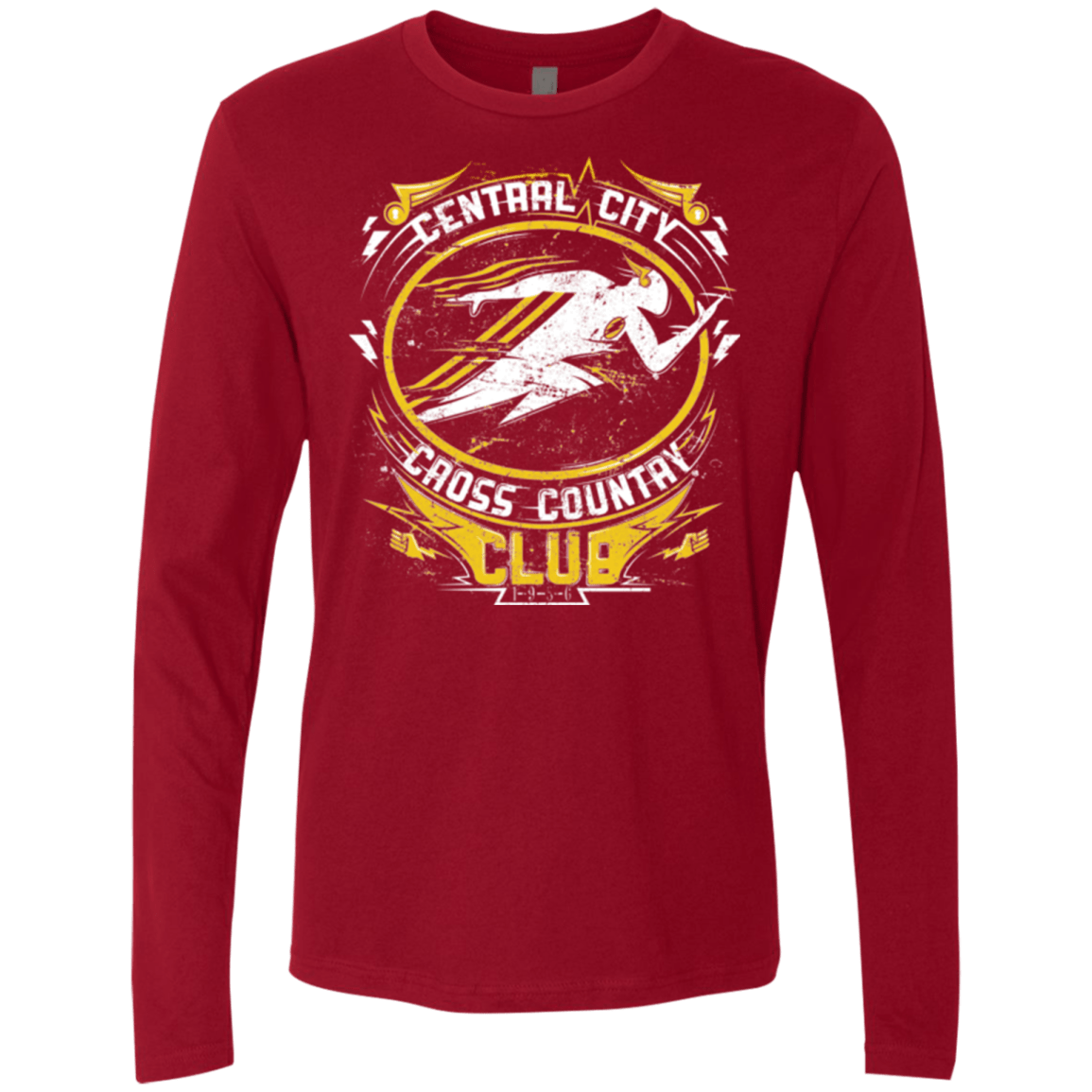T-Shirts Cardinal / Small Cross Country Club Men's Premium Long Sleeve