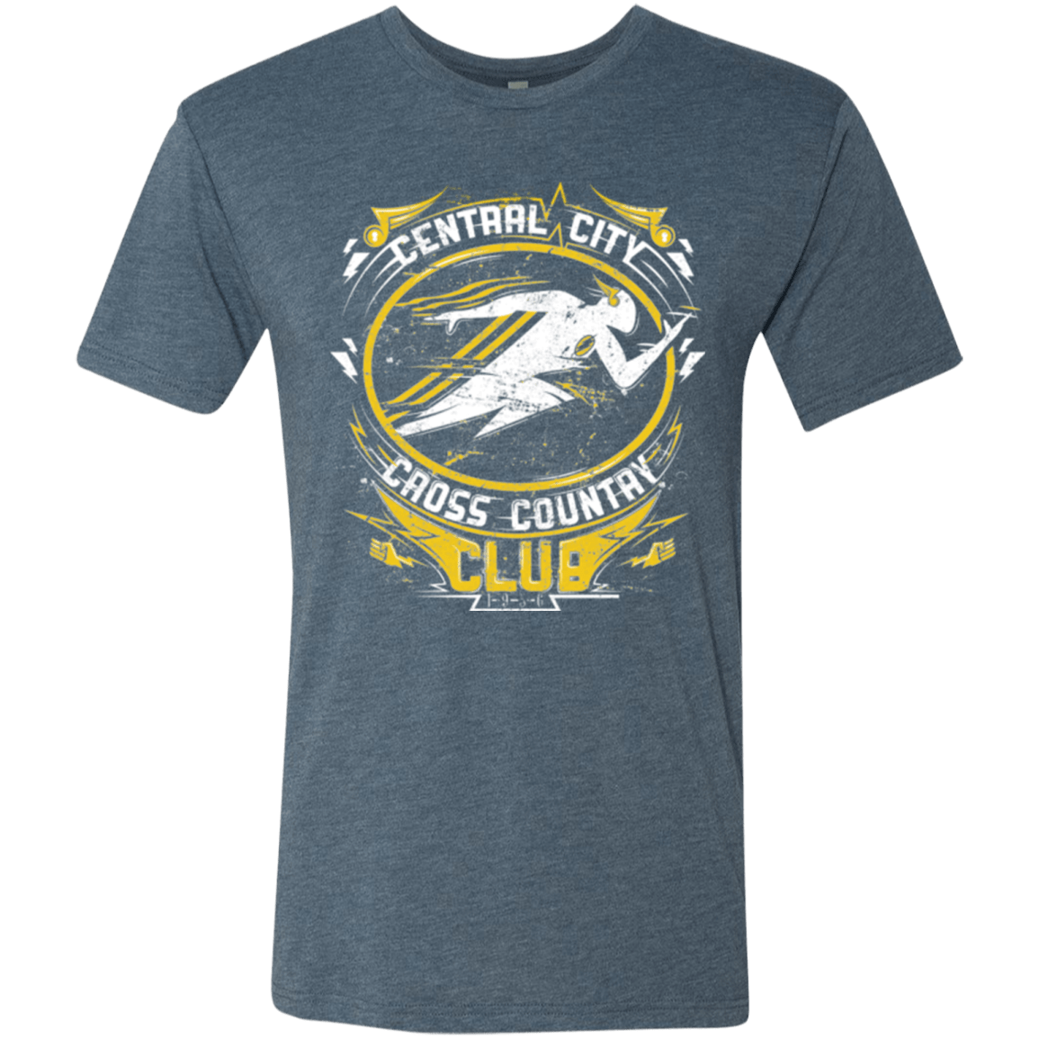 T-Shirts Indigo / Small Cross Country Club Men's Triblend T-Shirt