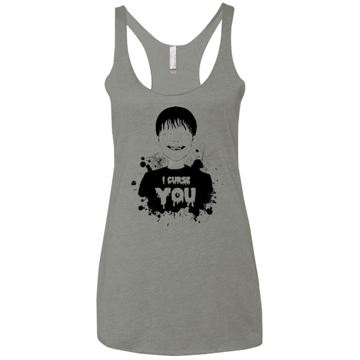T-Shirts Venetian Grey / X-Small Curse Women's Triblend Racerback Tank