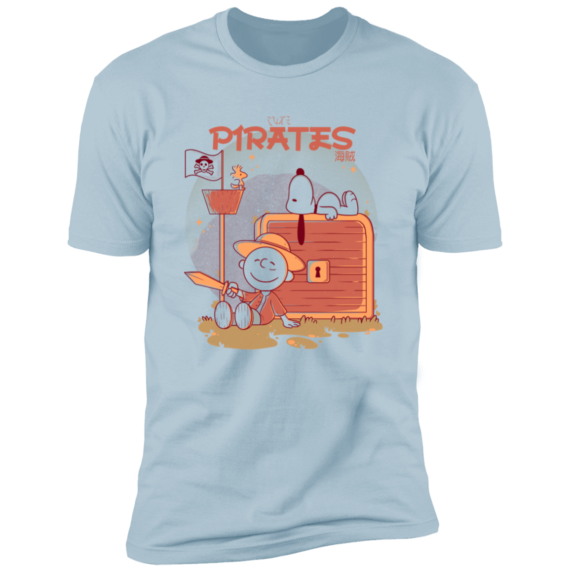 T-Shirts Light Blue / S Cute Pirates Men's Premium T-Shirt