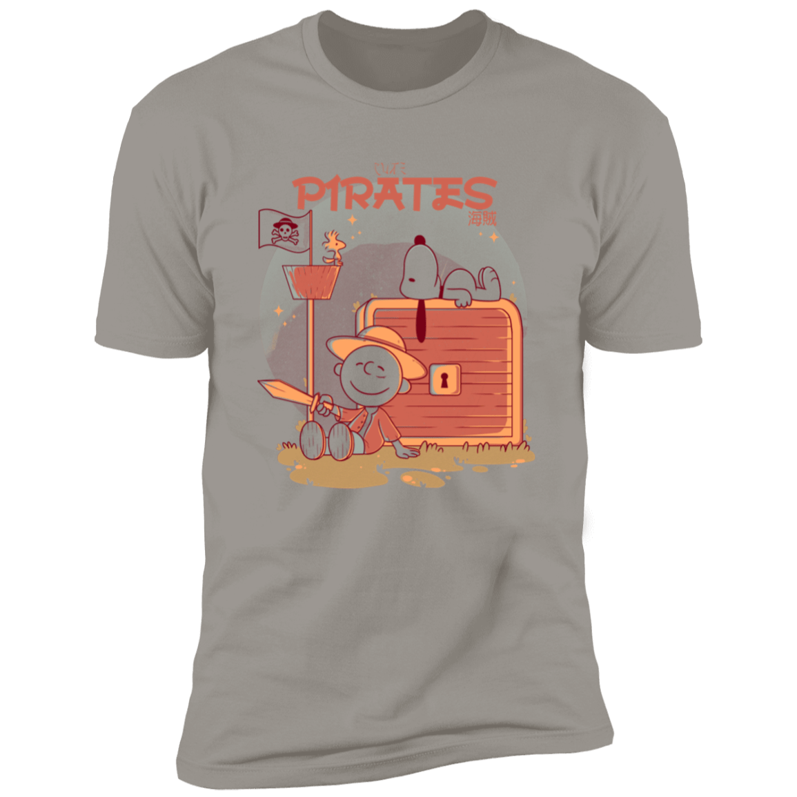 T-Shirts Light Grey / S Cute Pirates Men's Premium T-Shirt