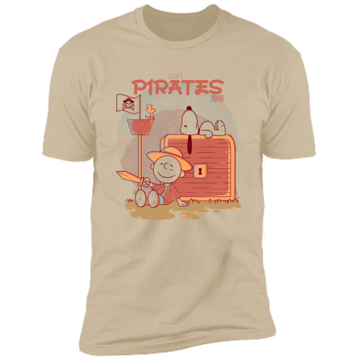 T-Shirts Sand / S Cute Pirates Men's Premium T-Shirt