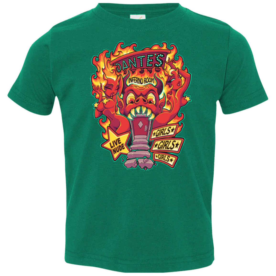 T-Shirts Kelly / 2T Dantes Inferno Room Toddler Premium T-Shirt