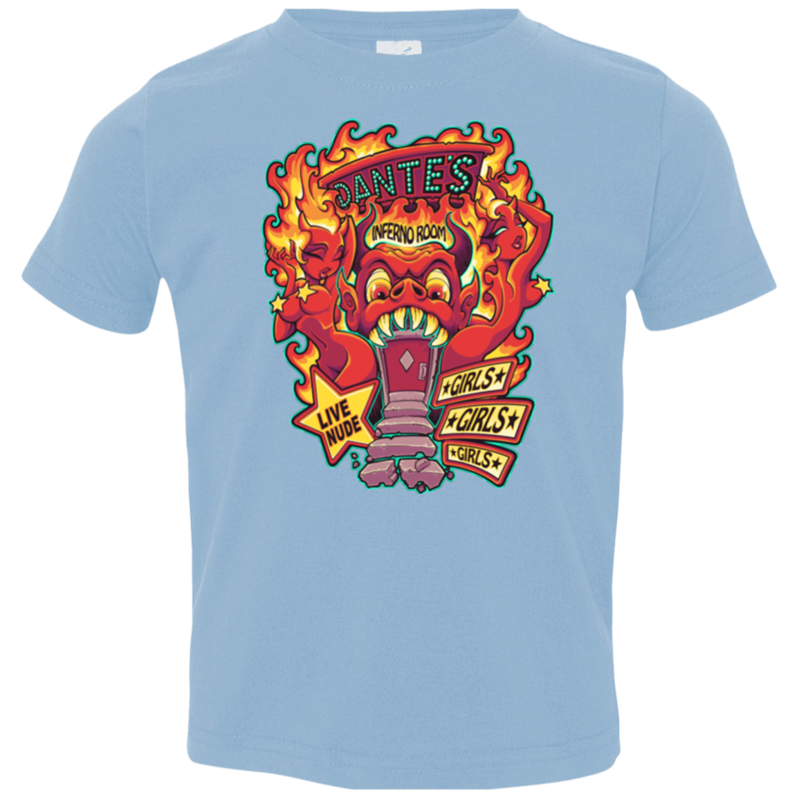 T-Shirts Light Blue / 2T Dantes Inferno Room Toddler Premium T-Shirt