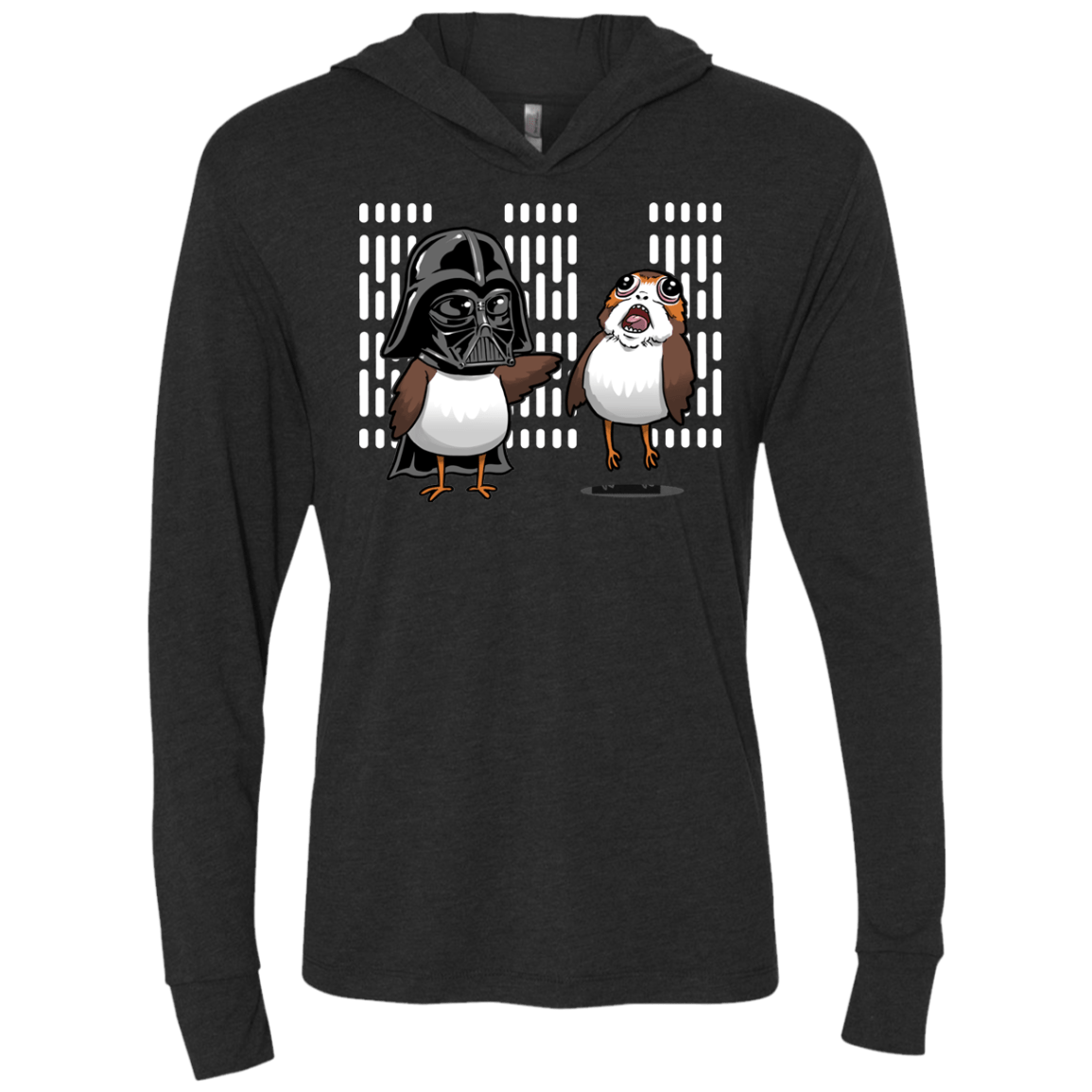 T-Shirts Vintage Black / X-Small Dark Critter Triblend Long Sleeve Hoodie Tee