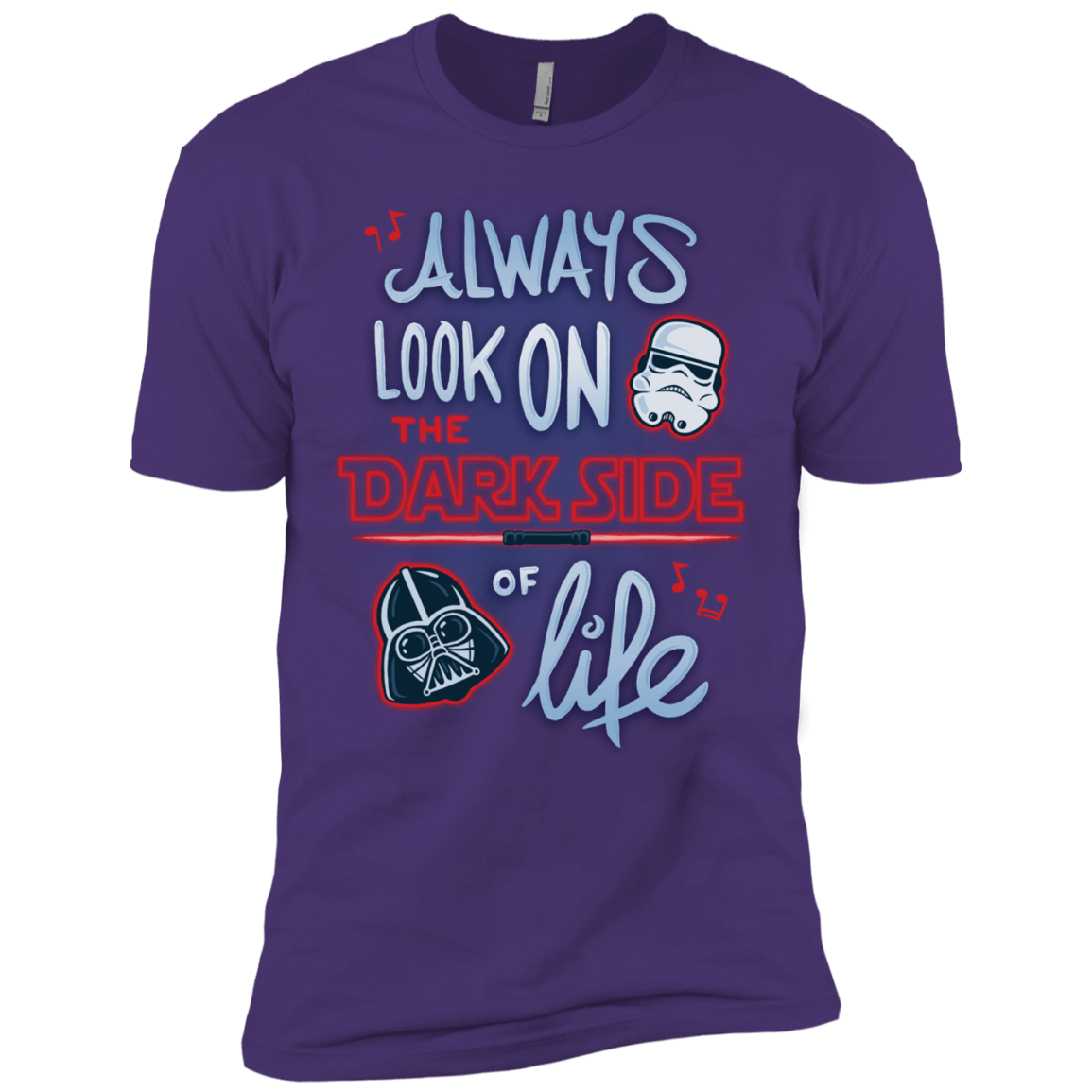 T-Shirts Purple / X-Small Dark Side of Life Men's Premium T-Shirt
