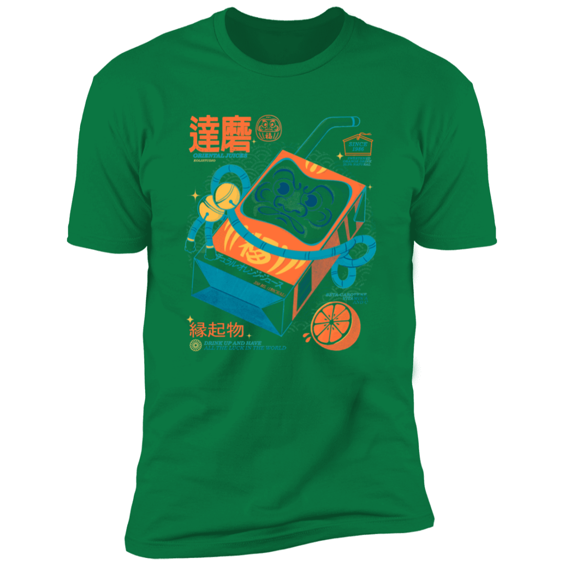 T-Shirts Kelly Green / S Daruma Fresh Men's Premium T-Shirt