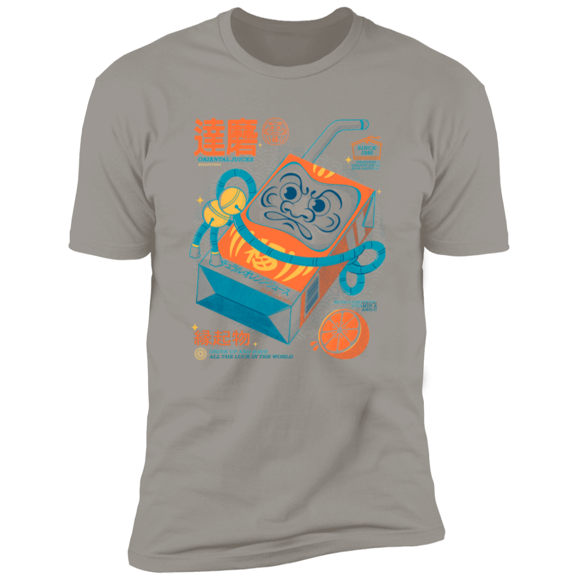 T-Shirts Light Grey / S Daruma Fresh Men's Premium T-Shirt