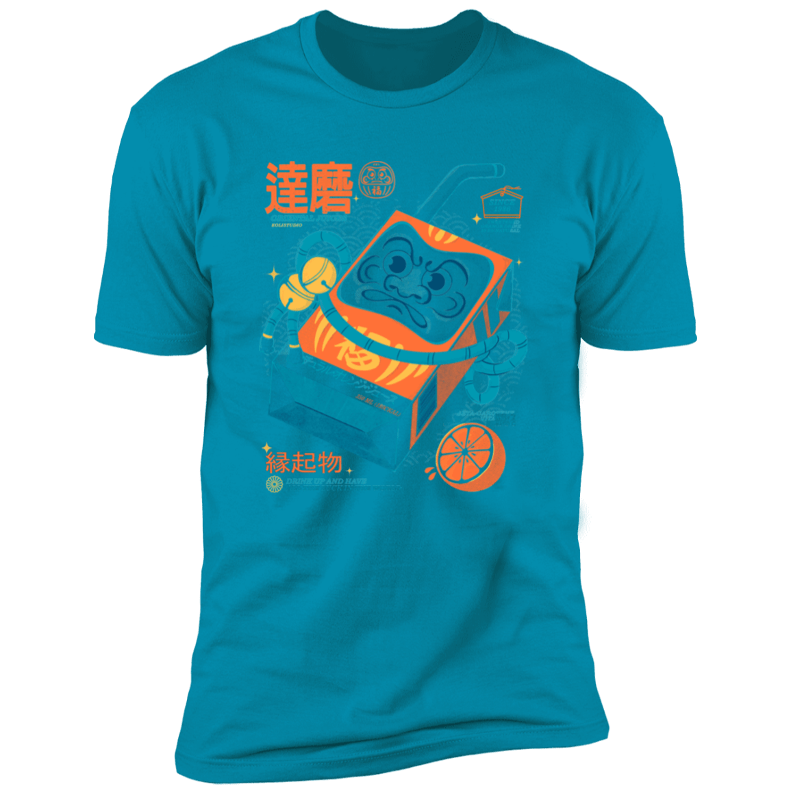 T-Shirts Turquoise / S Daruma Fresh Men's Premium T-Shirt