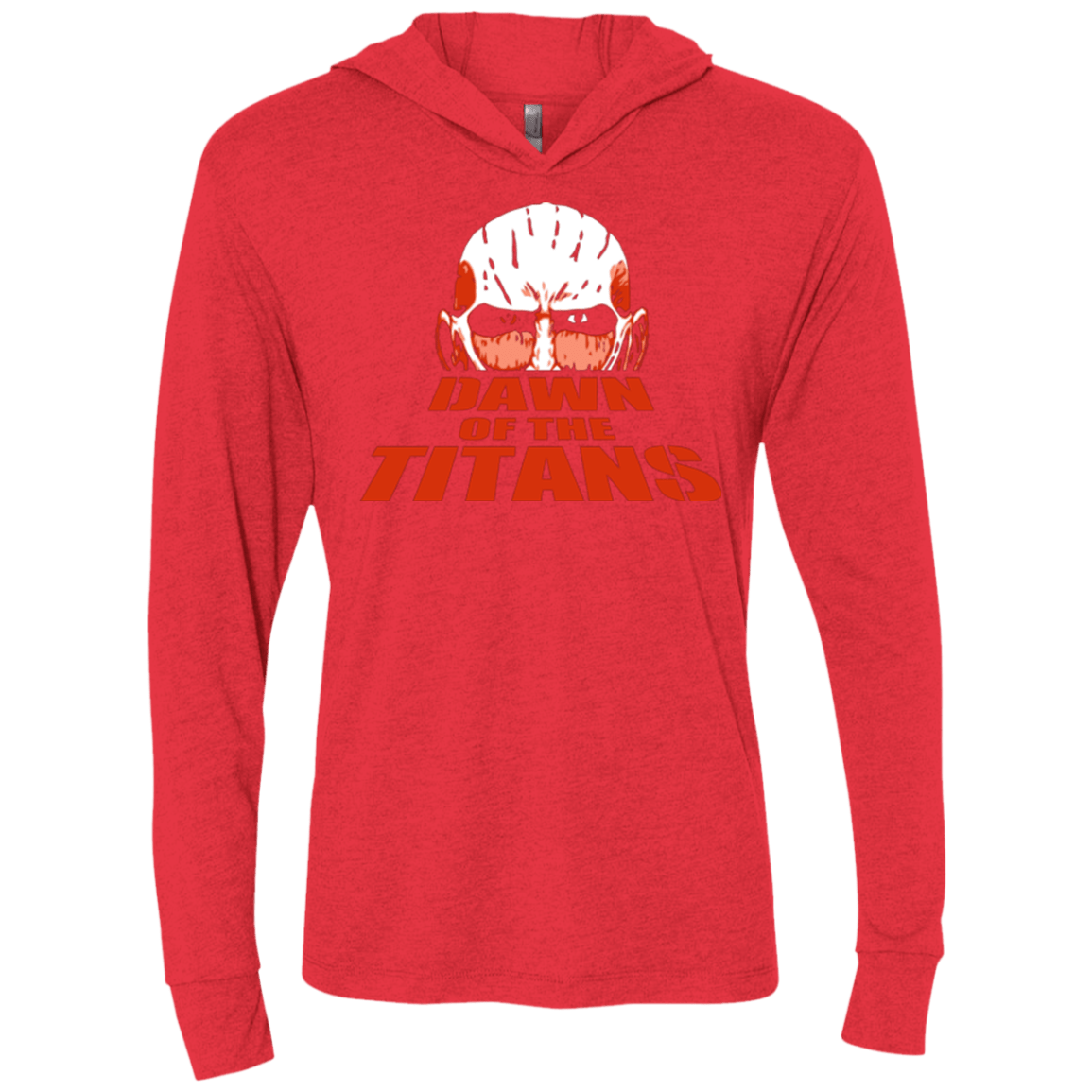 T-Shirts Vintage Red / X-Small Dawn of the Titans Triblend Long Sleeve Hoodie Tee
