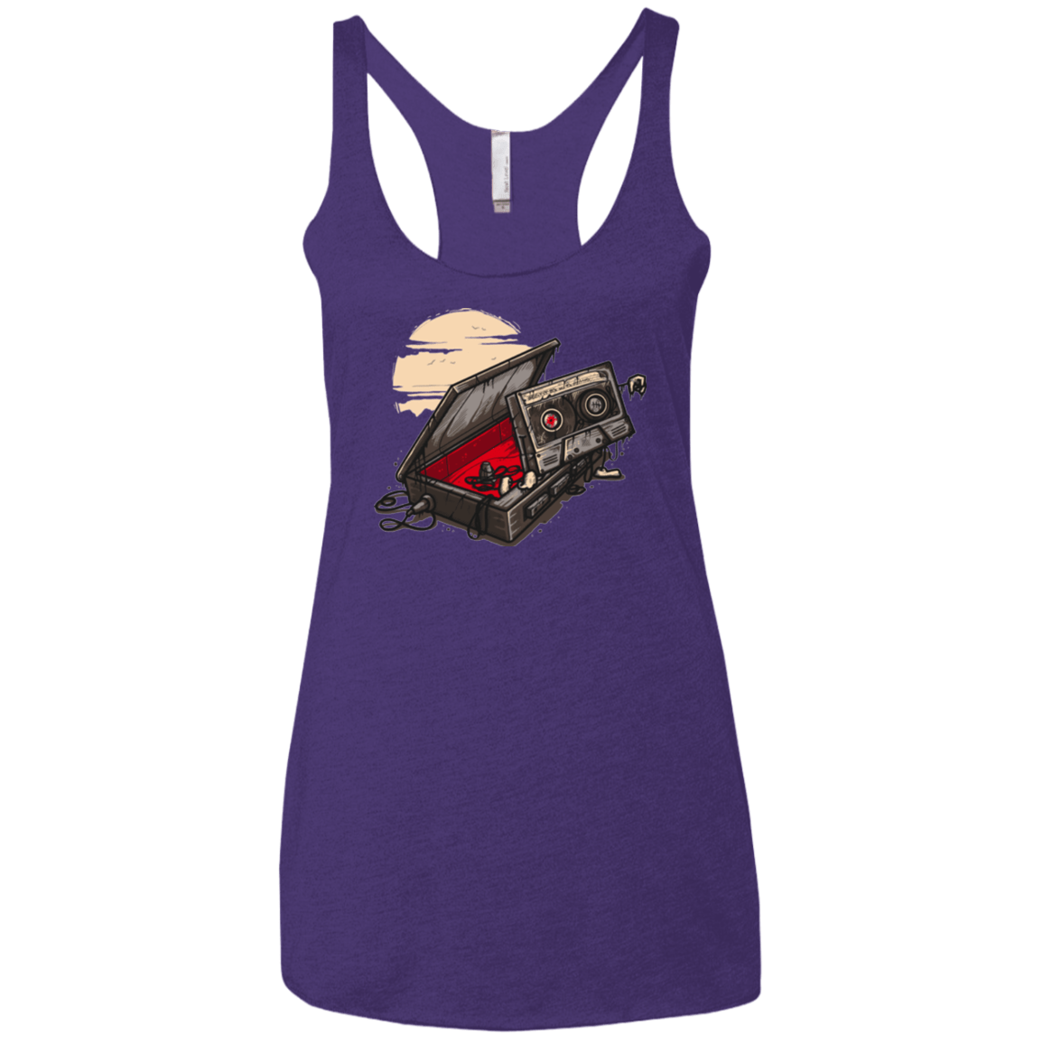 T-Shirts Purple / X-Small Dead Man Walkman Women's Triblend Racerback Tank