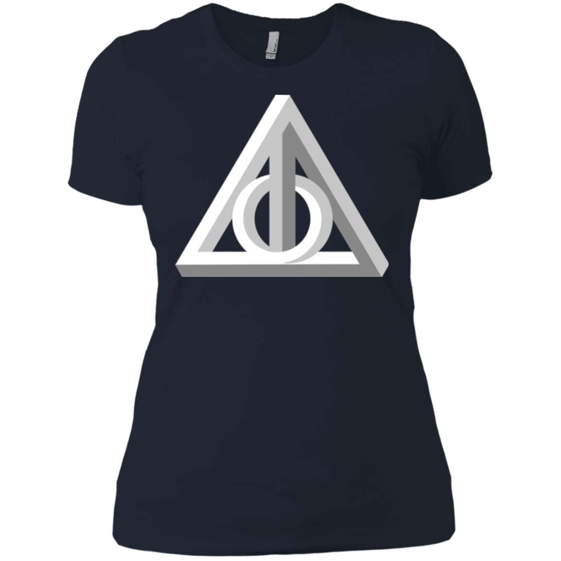 T-Shirts Midnight Navy / X-Small Deathly Impossible Hallows Women's Premium T-Shirt