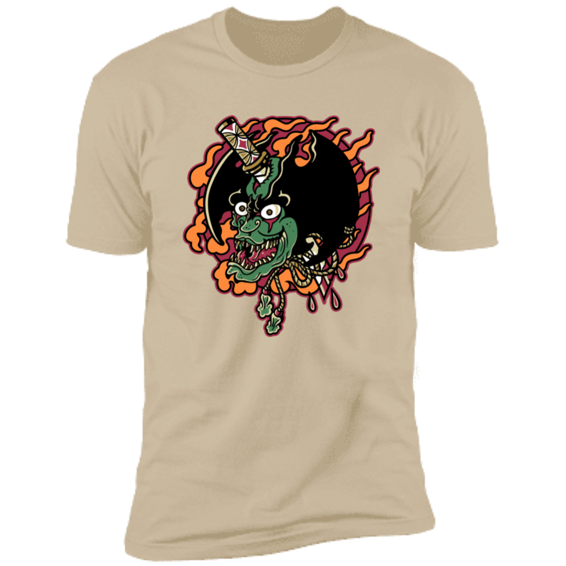 T-Shirts Sand / S Debiruman Tatu Men's Premium T-Shirt