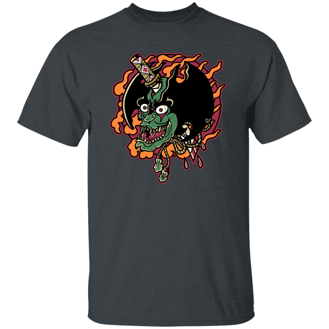 T-Shirts Dark Heather / S Debiruman Tatu T-Shirt