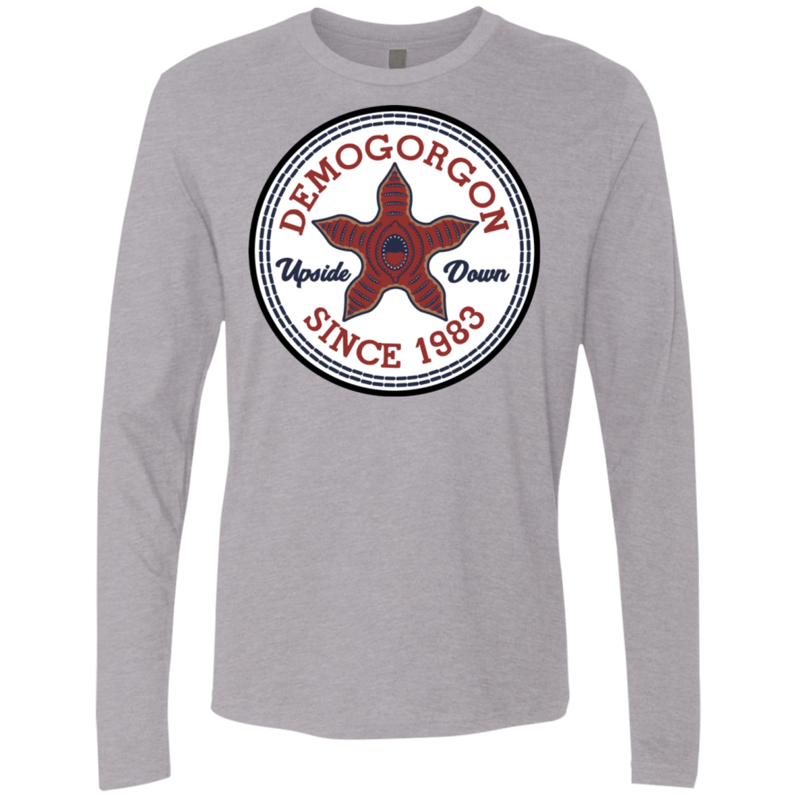 T-Shirts Heather Grey / S Demogorgon Men's Premium Long Sleeve