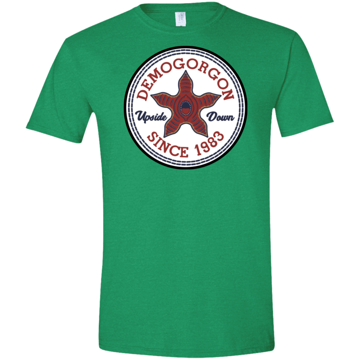T-Shirts Heather Irish Green / S Demogorgon Men's Semi-Fitted Softstyle