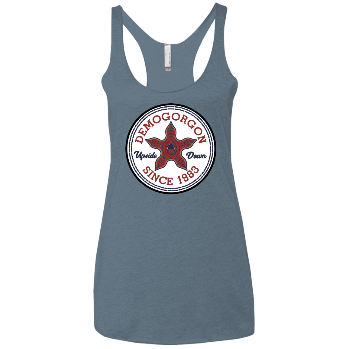 T-Shirts Indigo / X-Small Demogorgon Women's Triblend Racerback Tank