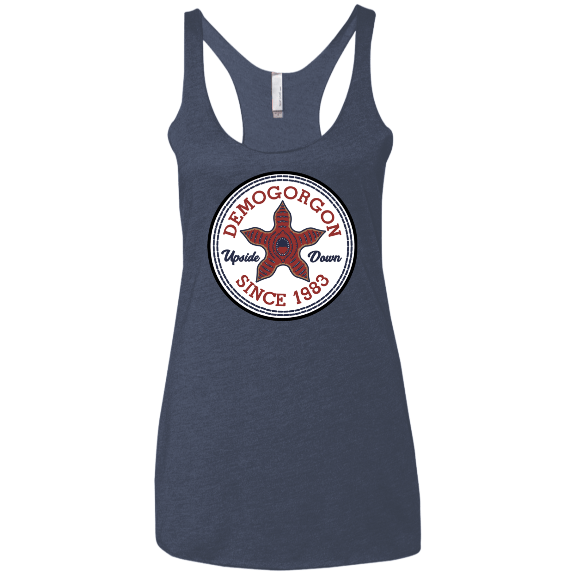 T-Shirts Vintage Navy / X-Small Demogorgon Women's Triblend Racerback Tank