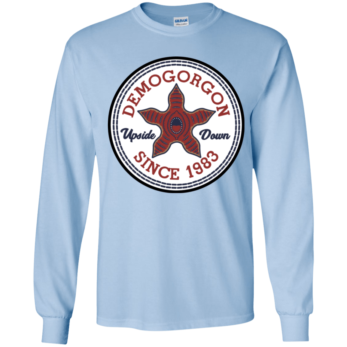 T-Shirts Light Blue / YS Demogorgon Youth Long Sleeve T-Shirt