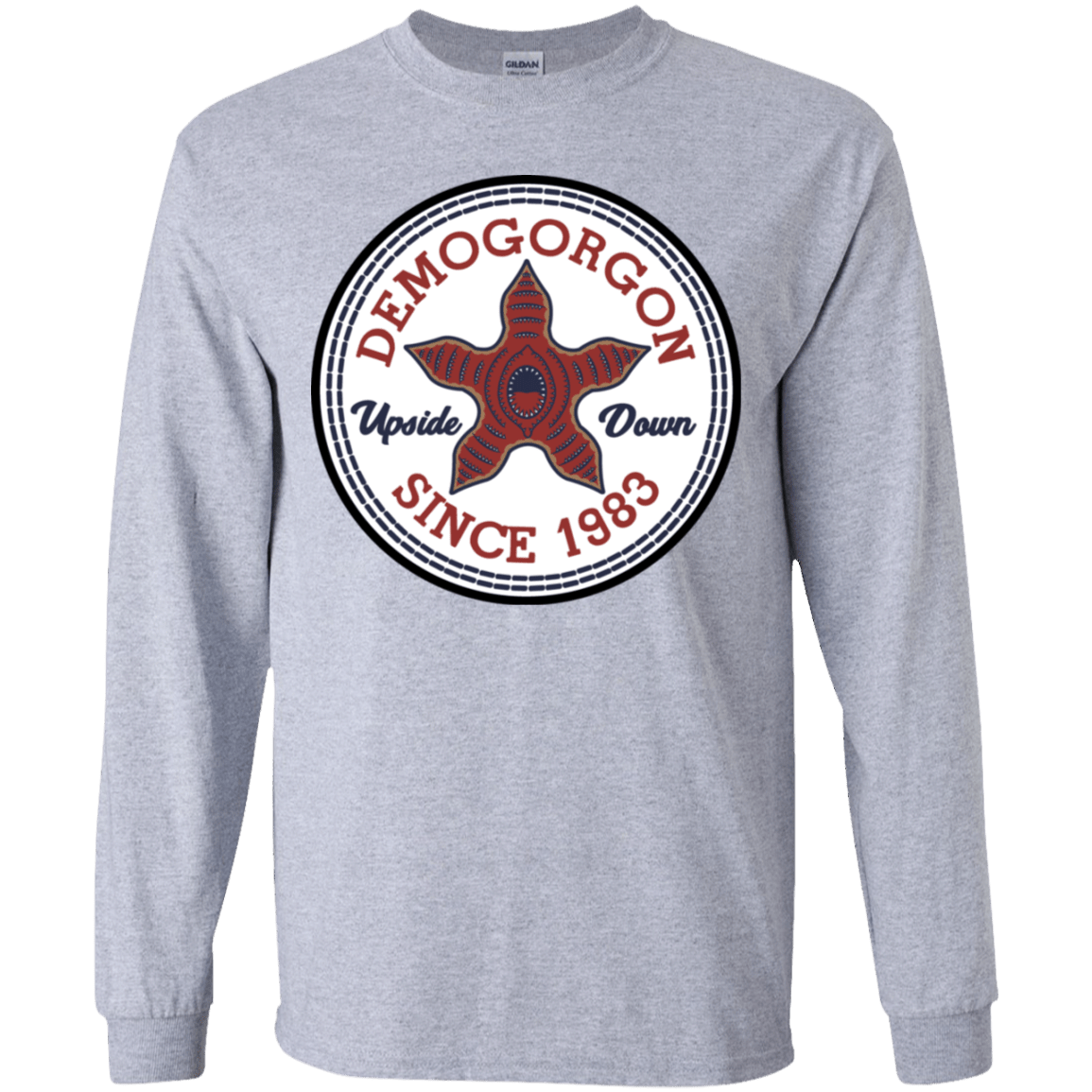 T-Shirts Sport Grey / YS Demogorgon Youth Long Sleeve T-Shirt