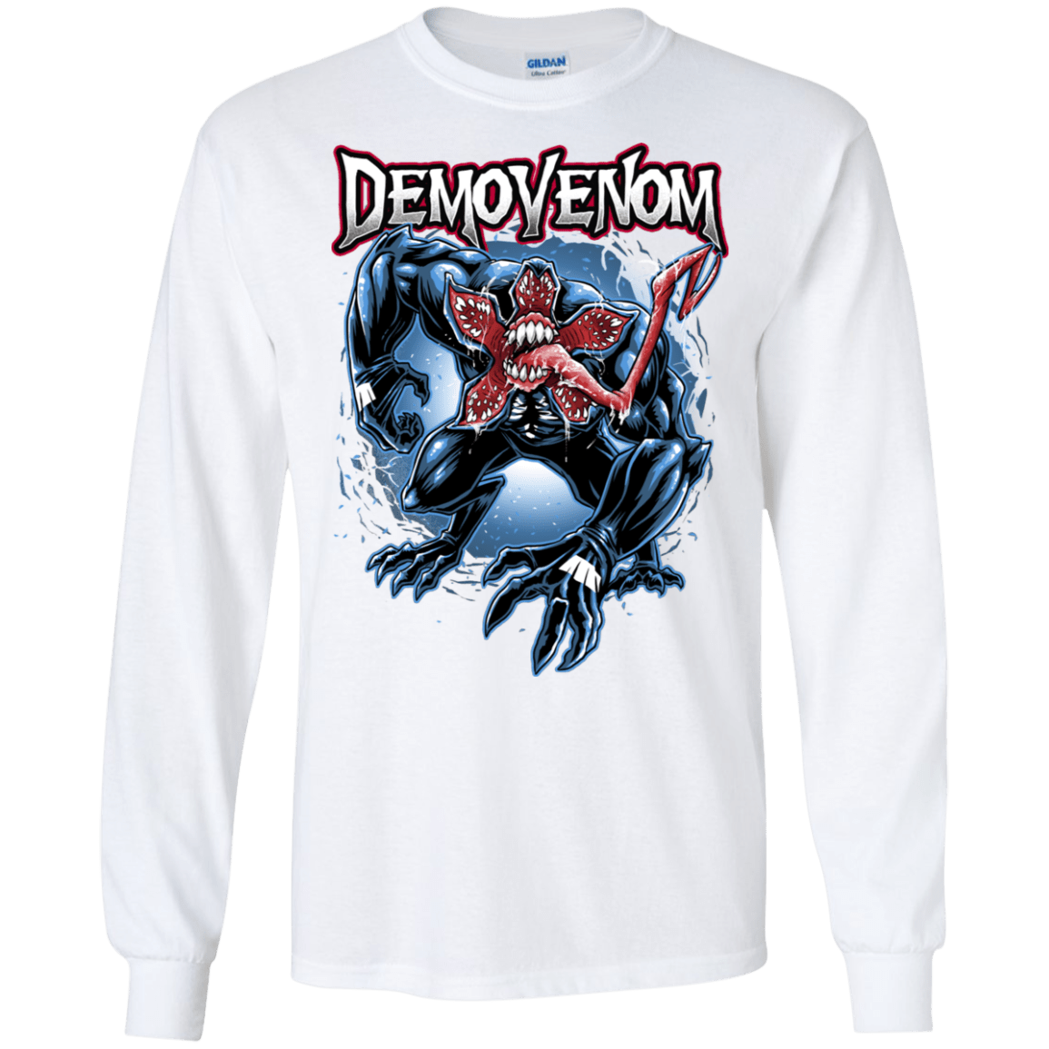 T-Shirts White / S Demovenom Men's Long Sleeve T-Shirt