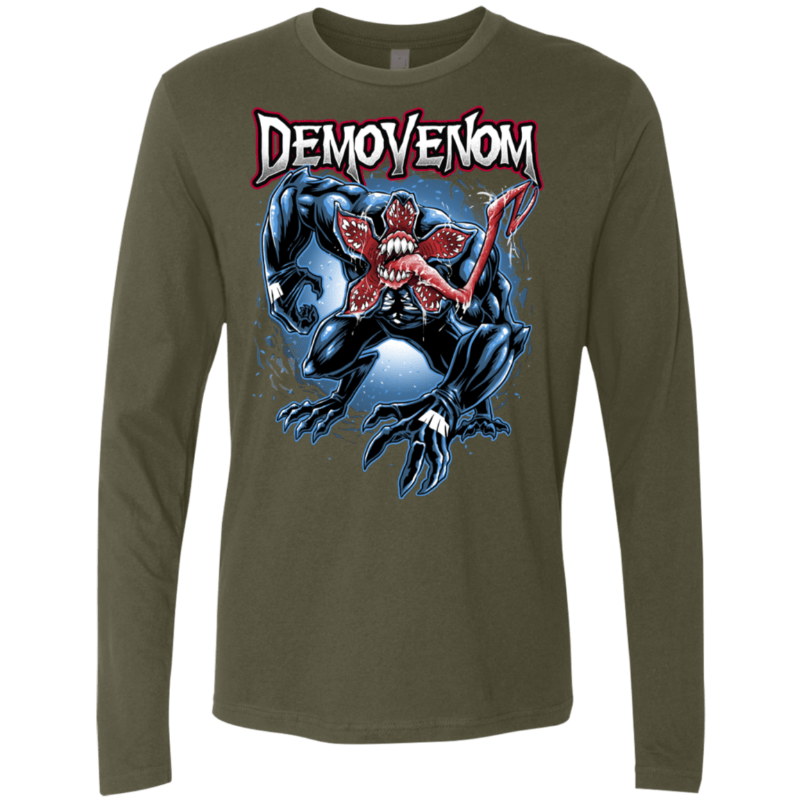 T-Shirts Military Green / S Demovenom Men's Premium Long Sleeve