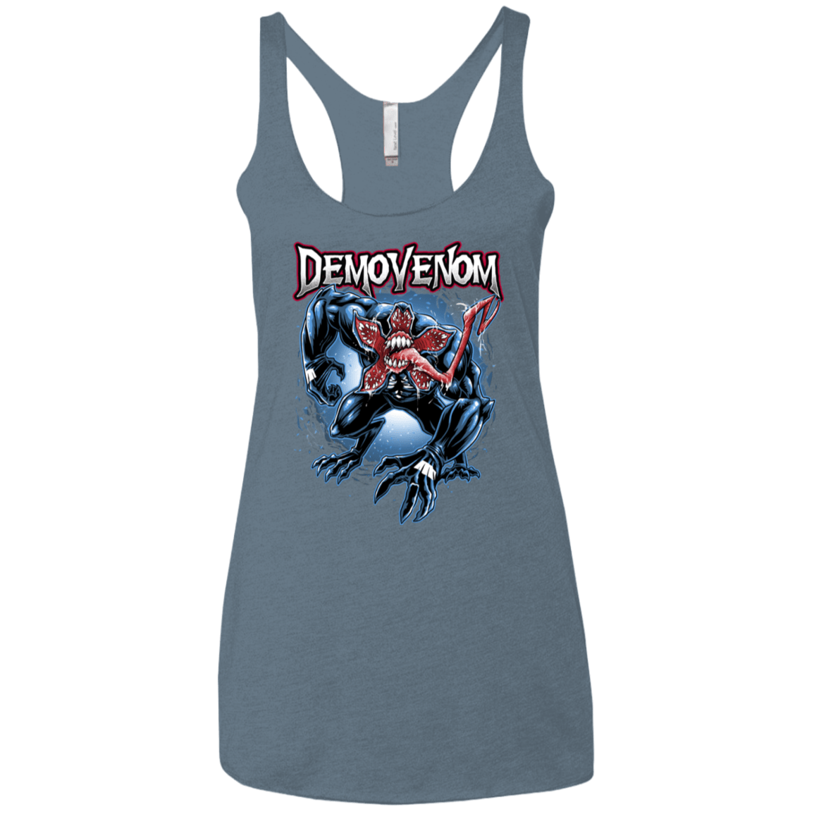 T-Shirts Indigo / X-Small Demovenom Women's Triblend Racerback Tank