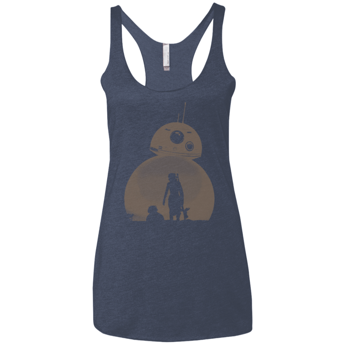 T-Shirts Vintage Navy / X-Small Desert Women's Triblend Racerback Tank